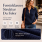 Ribbet strikket zip-up bomberjakke for kvinner