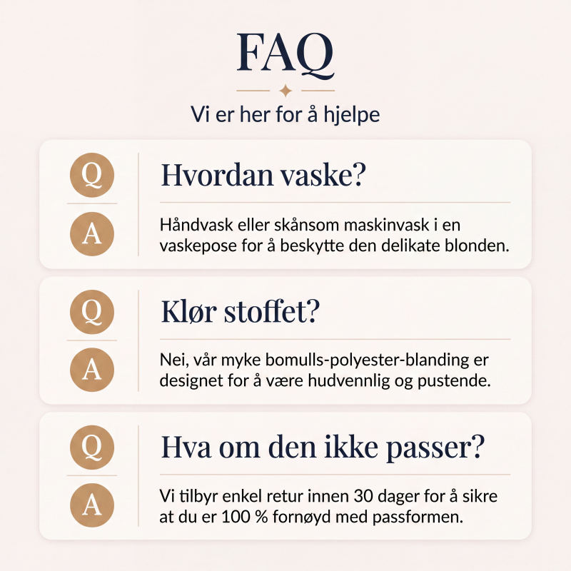 Damekjole med blonder og lange ermer