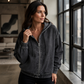 🎁💥Relaxed zip-jakke med hette for damer
