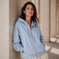 🎁💥Relaxed zip-jakke med hette for damer