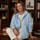 🎁💥Relaxed zip-jakke med hette for damer