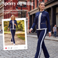 Dame 2-delt fargeblokk treningsdress-sett