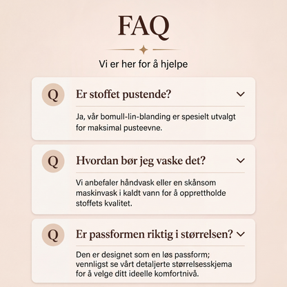 Løstsittende asymmetrisk kjole med V-hals for kvinner
