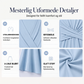 Elegant midi-kjole med V-hals for kvinner