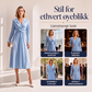 Elegant midi-kjole med V-hals for kvinner