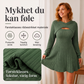 Ribbestrikket antrekk i 2 deler for kvinner