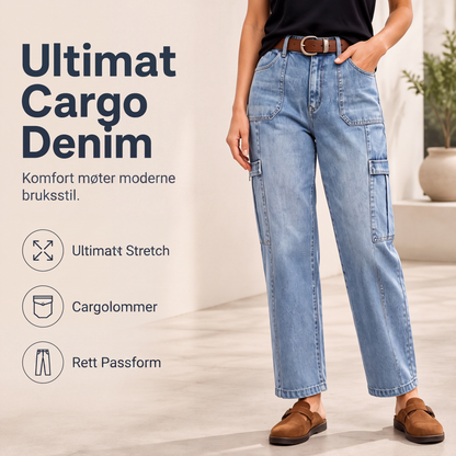 Uformelle rettbens jeans for kvinner