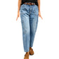 Uformelle rettbens jeans for kvinner