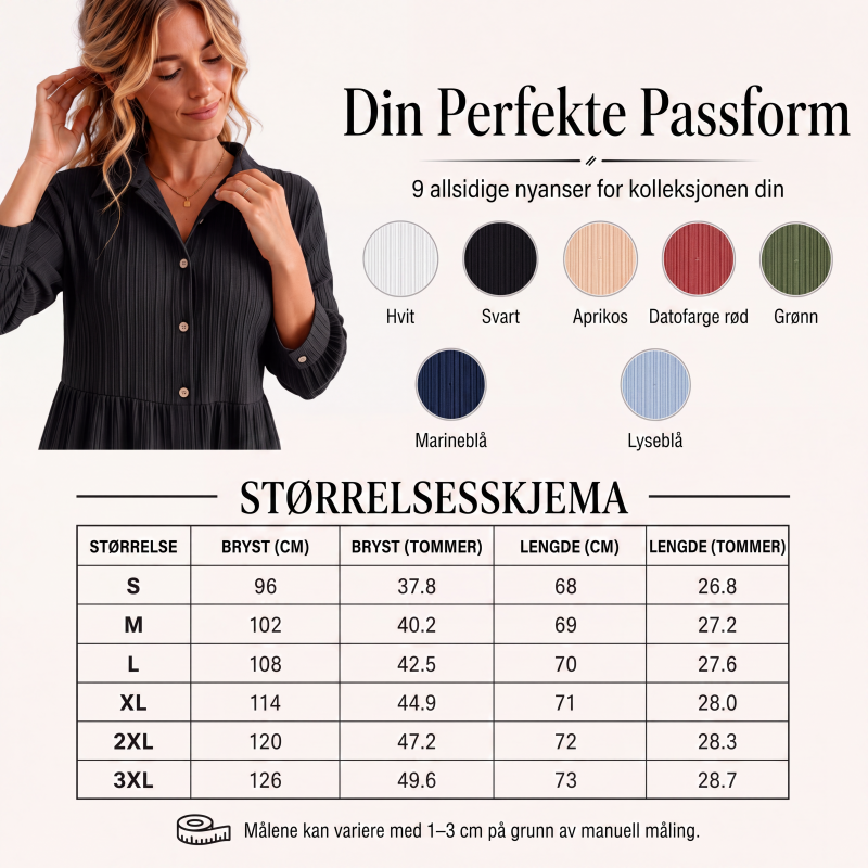 Langermede skjorter med krøllete tekstur for kvinner