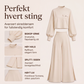 Sett med uformell kort topp og vide bukser for kvinner