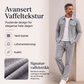 2-delt sett med teksturert jakke og bukser for menn