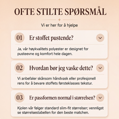 Elegant blyantkjole med sløyfehals for kvinner