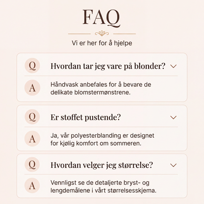 Elegant blondekjole med V-hals for kvinner