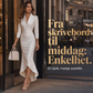 Elegant satengmidi-kjole for kvinner