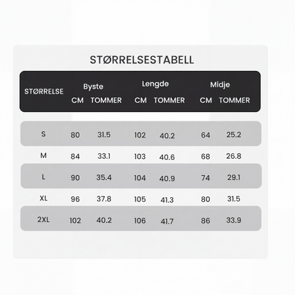 Elegant trykt kjole for kvinner med lommer