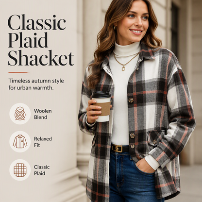 Varm rutete shacket