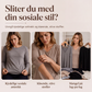 Elegant langermet topp med paljettapplikasjon for kvinner