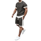Uformelt 2-delt sett for menn: genser og shorts