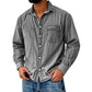 Menns retro vasket denimskjorte