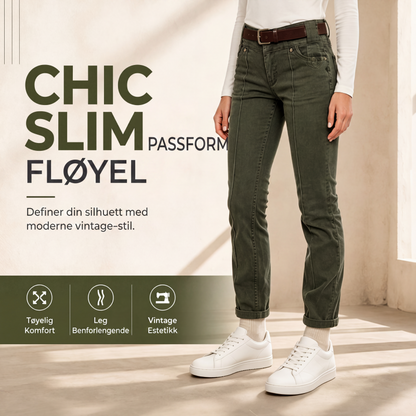 Chic stretch slanke jeans for kvinner