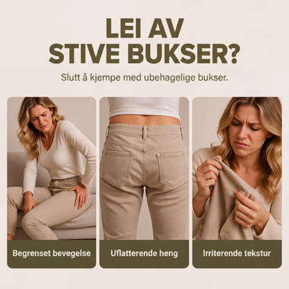 Chic stretch slanke jeans for kvinner