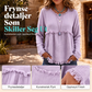 Kvinner vintage frynser og dusk casual topp