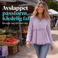 Kvinner vintage frynser og dusk casual topp
