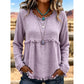 Kvinner vintage frynser og dusk casual topp