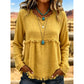 Kvinner vintage frynser og dusk casual topp