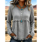 Kvinner vintage frynser og dusk casual topp
