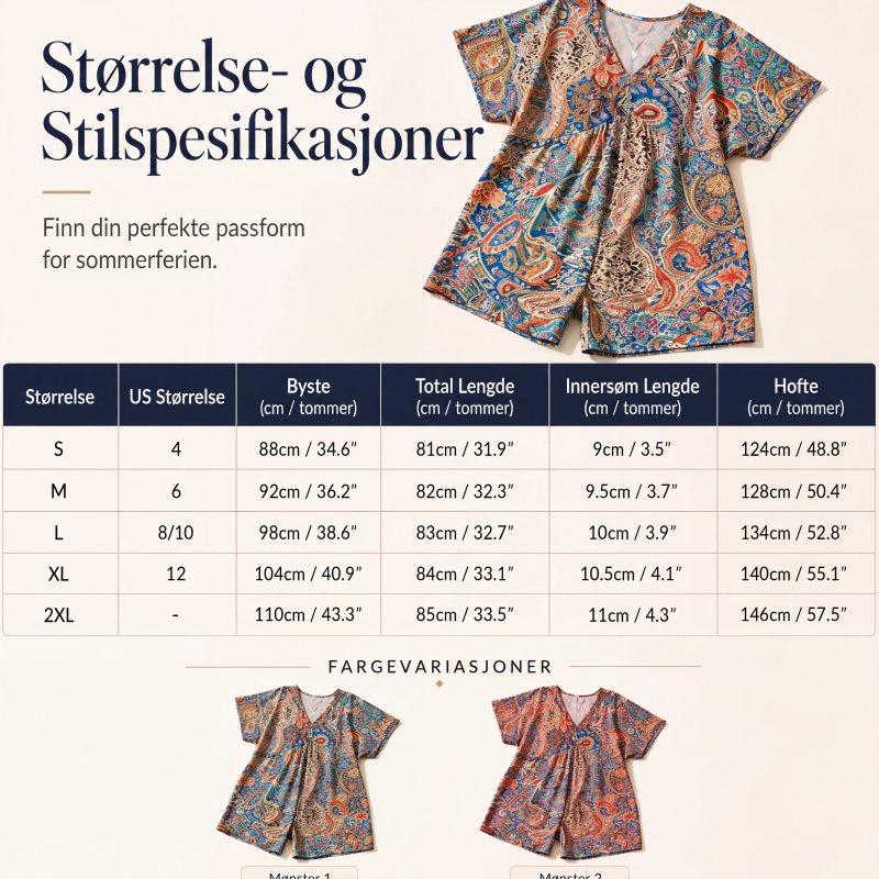 Dameavslappet feriedrakt