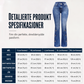 Høytsittende slitte flare-jeans for kvinner