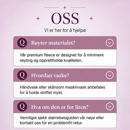 Løs sherpa-hettegenser for kvinner