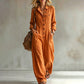 🍂 Cargo-jumpsuit med vide ben for damer – uanstrengt, praktisk stil og høstlig komfort