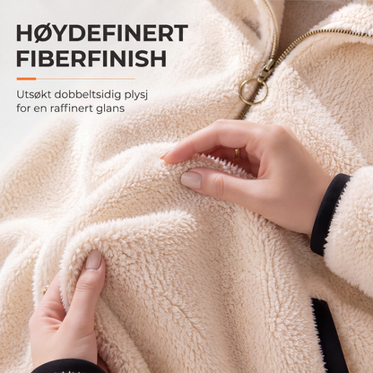 Dame uformell glidelåsgenser jakke
