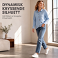Strikket topp for kvinner med ujevn kant og knapper