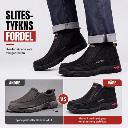 Uformelle slip-on-sko i PU-skinn for menn