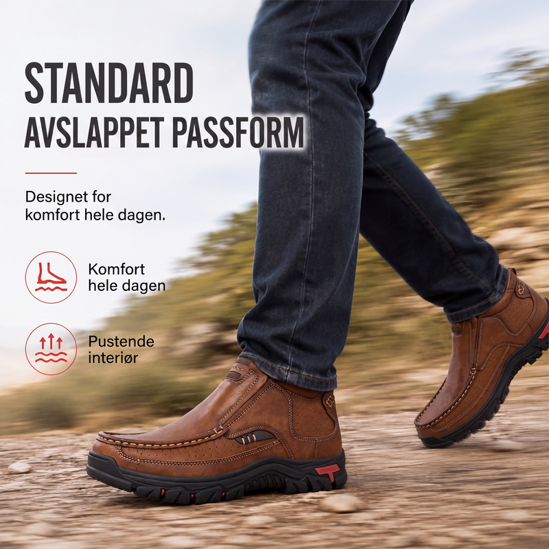 Uformelle slip-on-sko i PU-skinn for menn