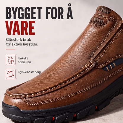 Uformelle slip-on-sko i PU-skinn for menn