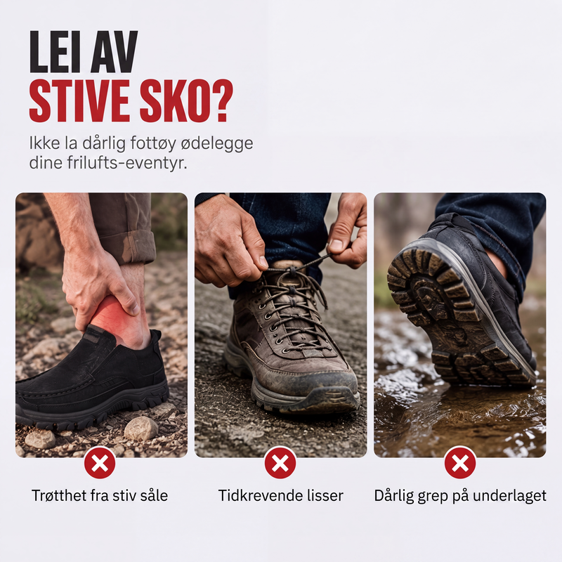 Uformelle slip-on-sko i PU-skinn for menn