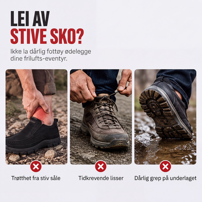 Uformelle slip-on-sko i PU-skinn for menn