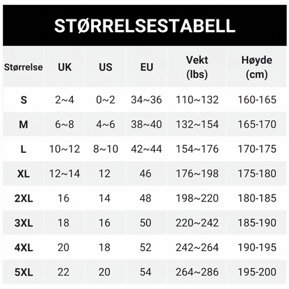 Uanstrengt stil 3-delt sett