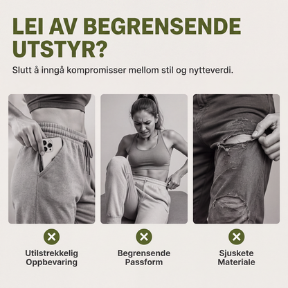 Dame cargo-bukser Lette utendørs joggebukser