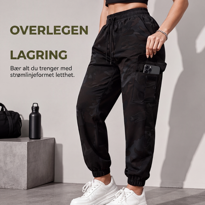 Dame cargo-bukser Lette utendørs joggebukser