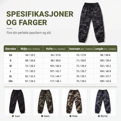 Dame cargo-bukser Lette utendørs joggebukser