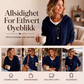 Kvinner uformell strikket genser med hette