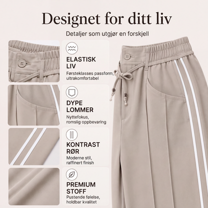 Vide benbukser med snøring for kvinner