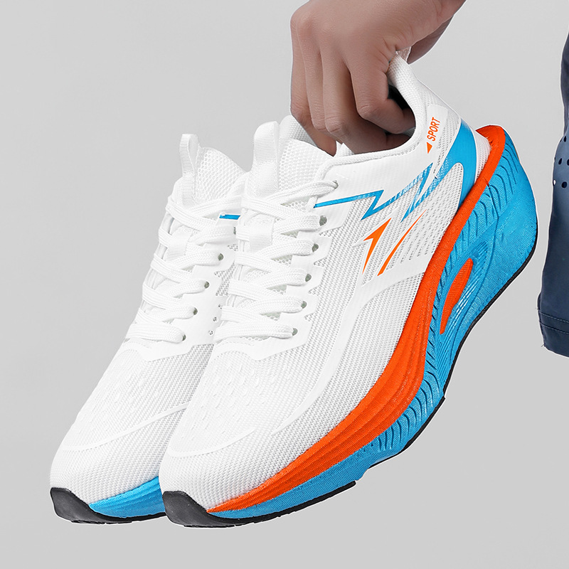 👟🔥 Pustende løpesko i mesh med støtdemping – lette, komfortable og perfekte for løping og trening 🏃 Gratis frakt