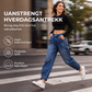 Jeans med høy midje i harem-stil for kvinner