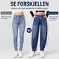 Jeans med høy midje i harem-stil for kvinner